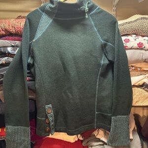 Prana Women's Green Turtleneck Sweater
